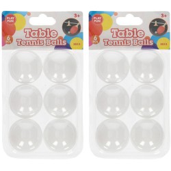 12x stuks Speelgoed ping pong balletjes 40 mm/4 cm - Tafeltennisballen